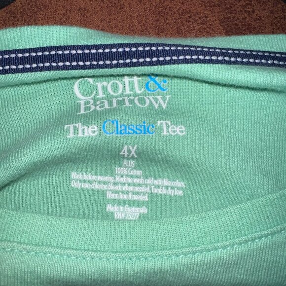 Croft & Barrow 4X Classic Tee – Mint Green – 100% Cotton - Picture 2 of 2